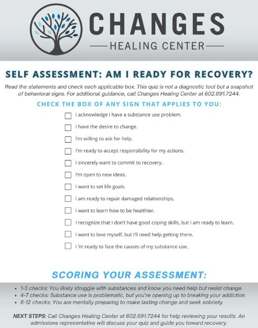 Contemplation and Preparation Stage Worksheet Prompts - Changes Healing Center